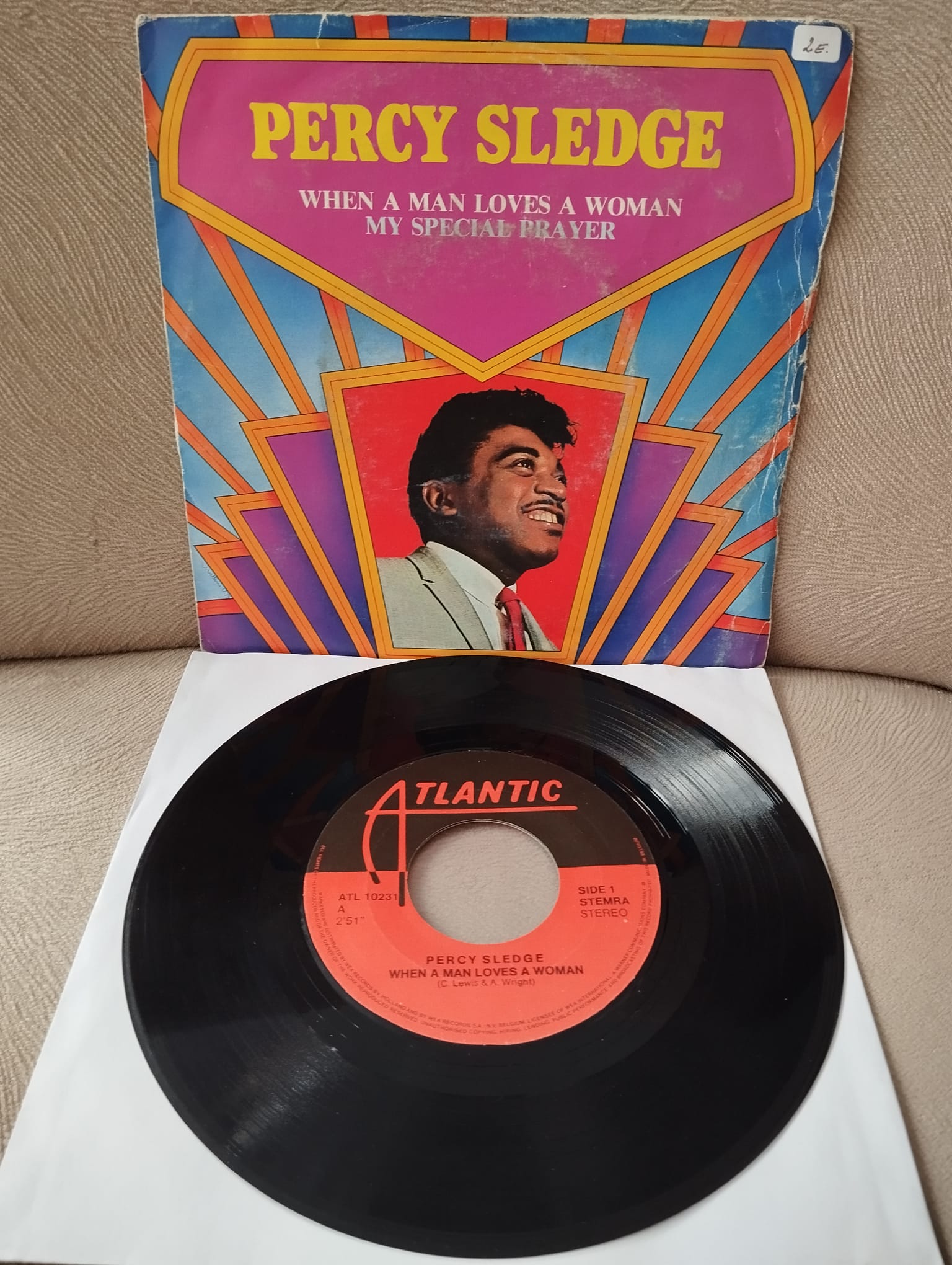 Percy Sledge – When A Man Loves A Woman / My Special Prayer - Benelux Basım 45lik Plak