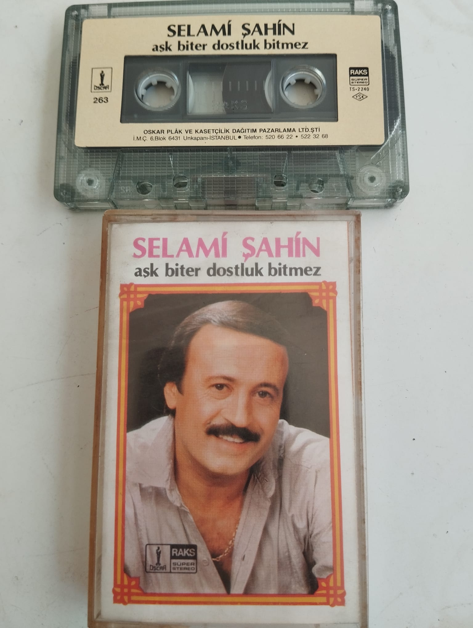 Selami Şahin – Aşk Biter Dostluk Bitmez - 1997 Türkiye Basım 2. El Kaset Albüm (Kağıt Baskı)