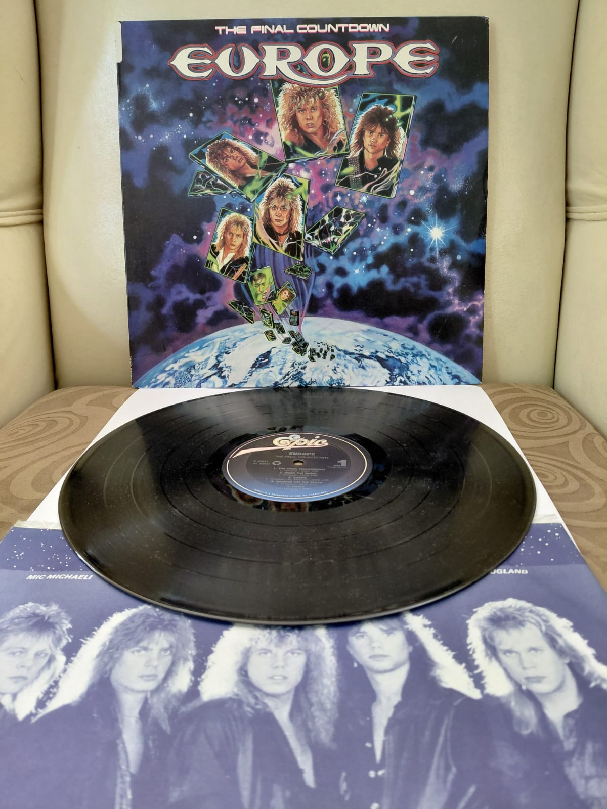 Europe – The Final Countdown - 1986 USA Basım LP Plak Albüm-2.el