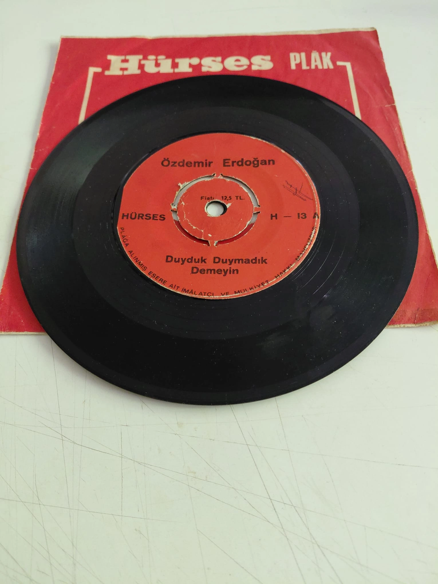 Özdemir Erdoğan – Duyduk Duymadık Demeyin  - 1969 Türkiye  Basım 45lik Plak-2.el