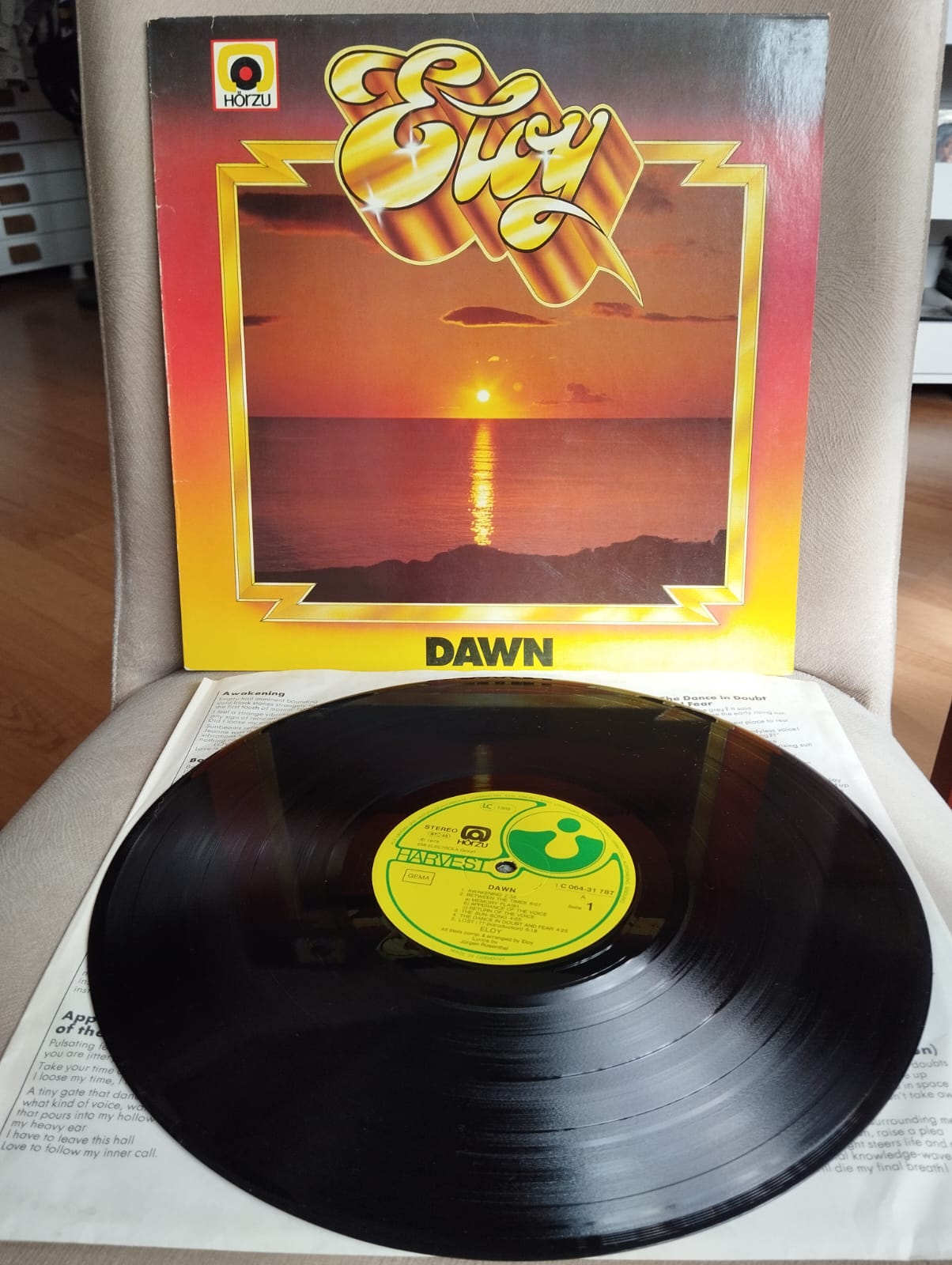 Eloy – Dawn - 1976 Almanya Basım 33 Lük LP Albüm Plak