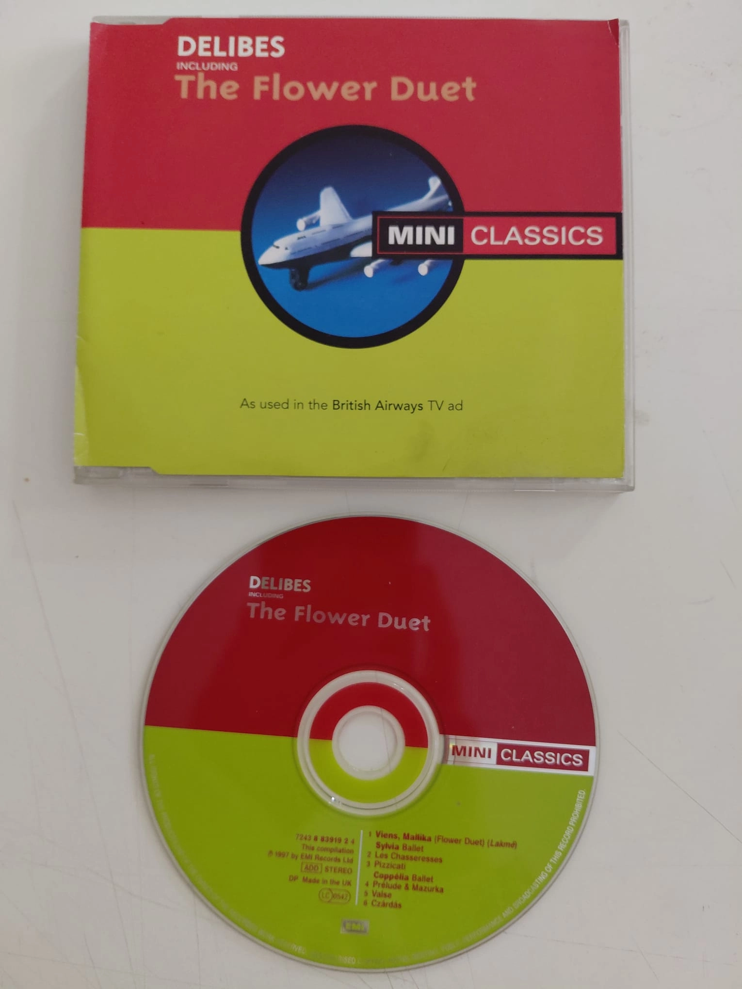 Delibes – The Flower Duet – 1997 İngiltere Basım - CD /Mini Classics-2.el