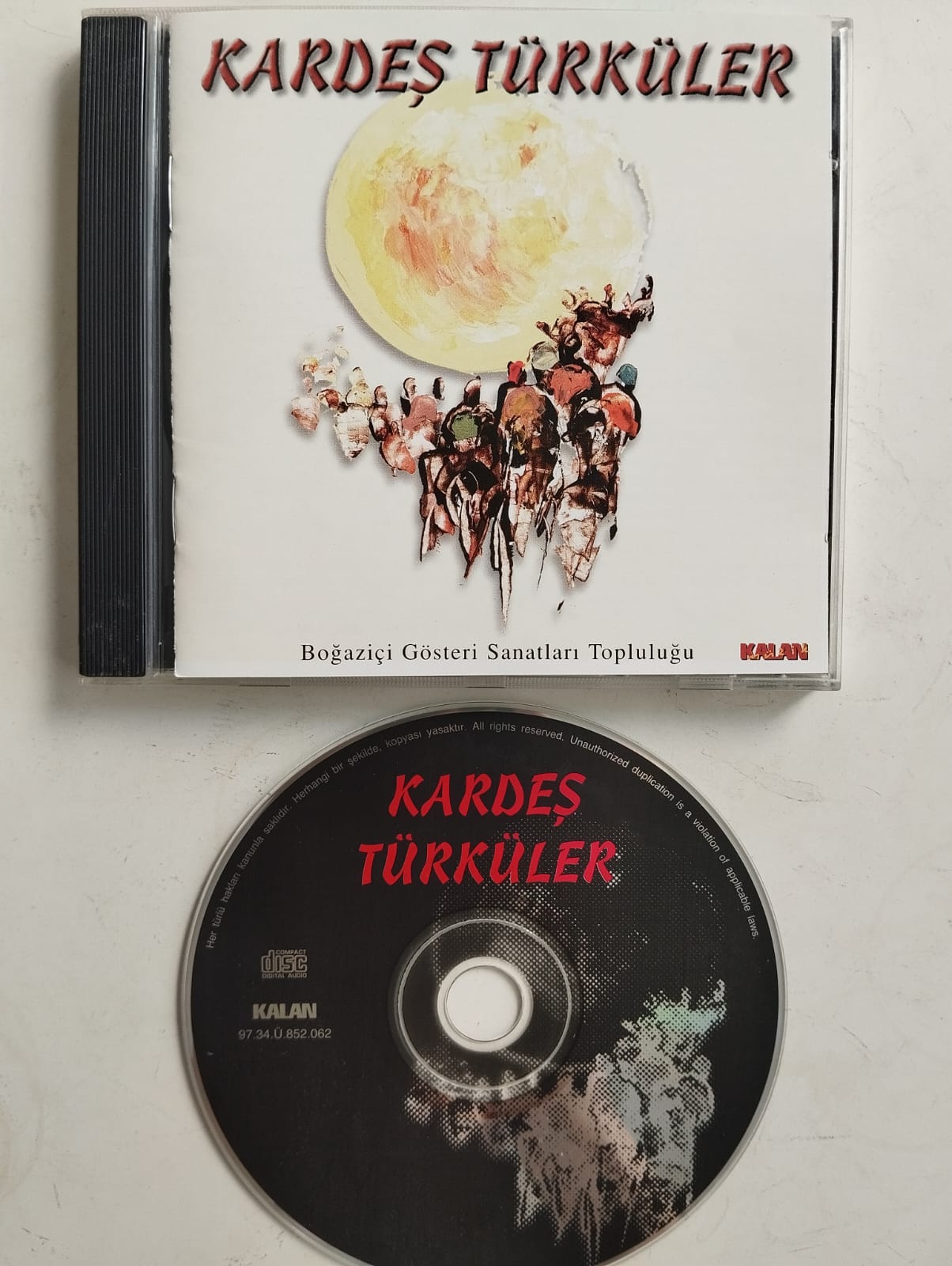 Kardeş Türküler / Boğaziçi Gösteri Sanatları Topluluğu - Türkiye Basım 2. El CD Albüm