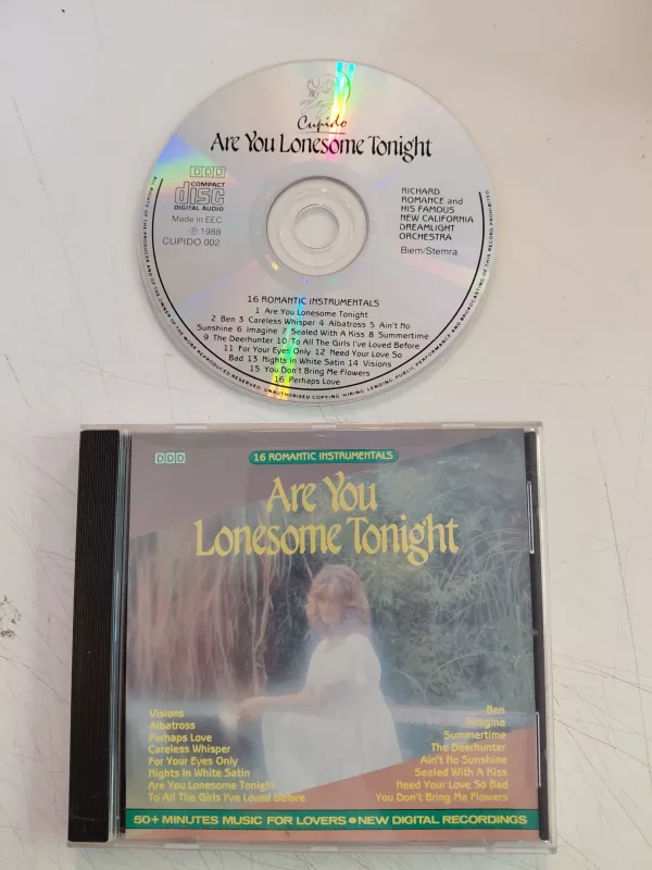 Richard Romance – Are You Lonesome Tonight - 1988 Avrupa Basım CD Albüm-2.el