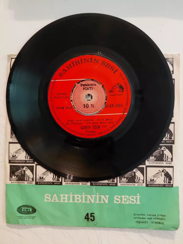 Canan – Kara Gözlüm / Garip Aşık - 1970 Türkiye Basım 45 Lik Plak-2.el