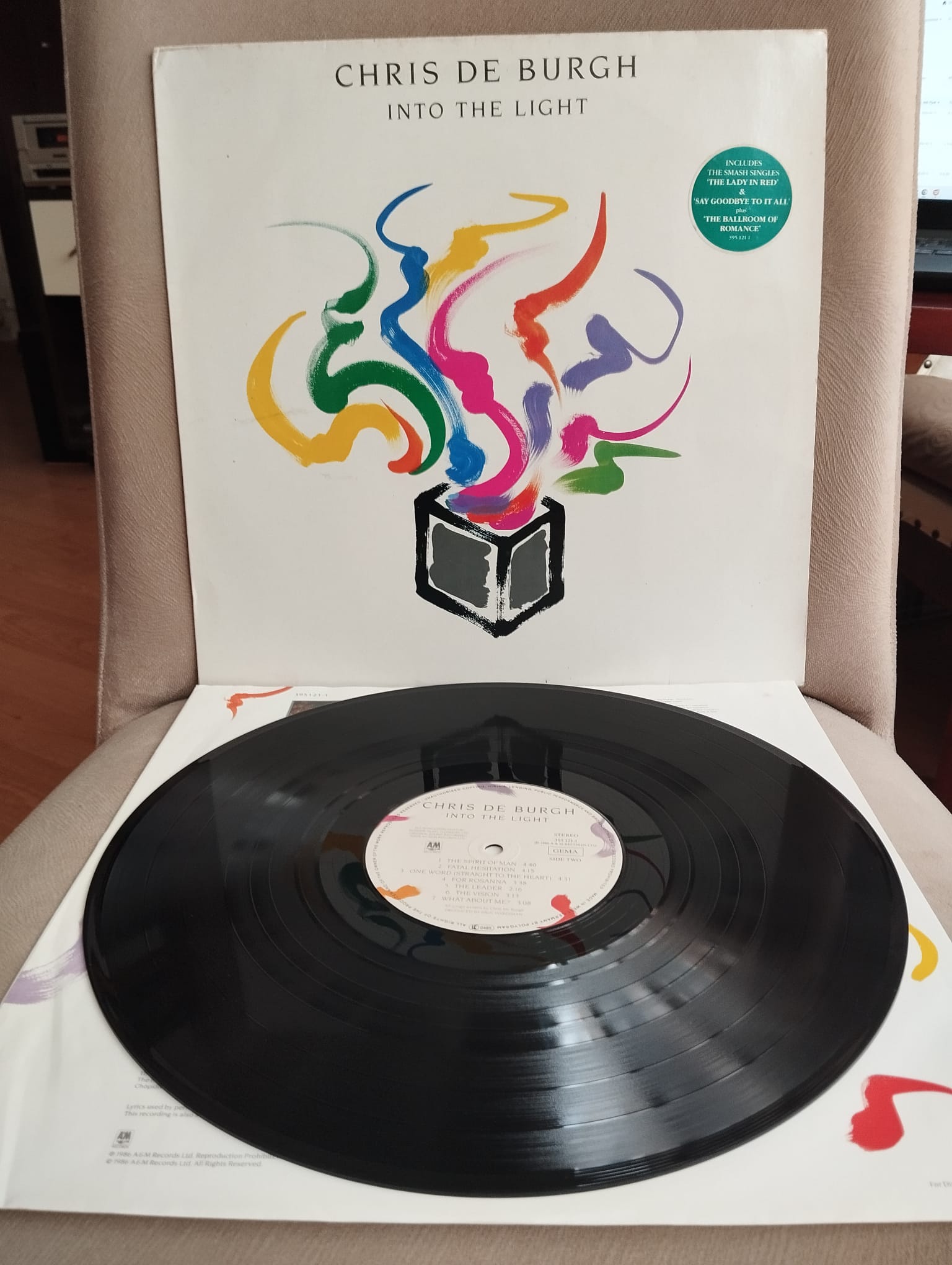 Chris de Burgh – Into The Light - 1986 Almanya Basım LP Plak Albüm-2.EL