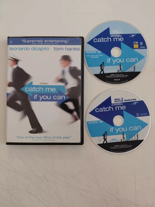 Sıkıysa Yakala ( Catch Me If You Can) - 2xDVD Film /0.Bölge - Türkçe altyazı yoktur-2.el