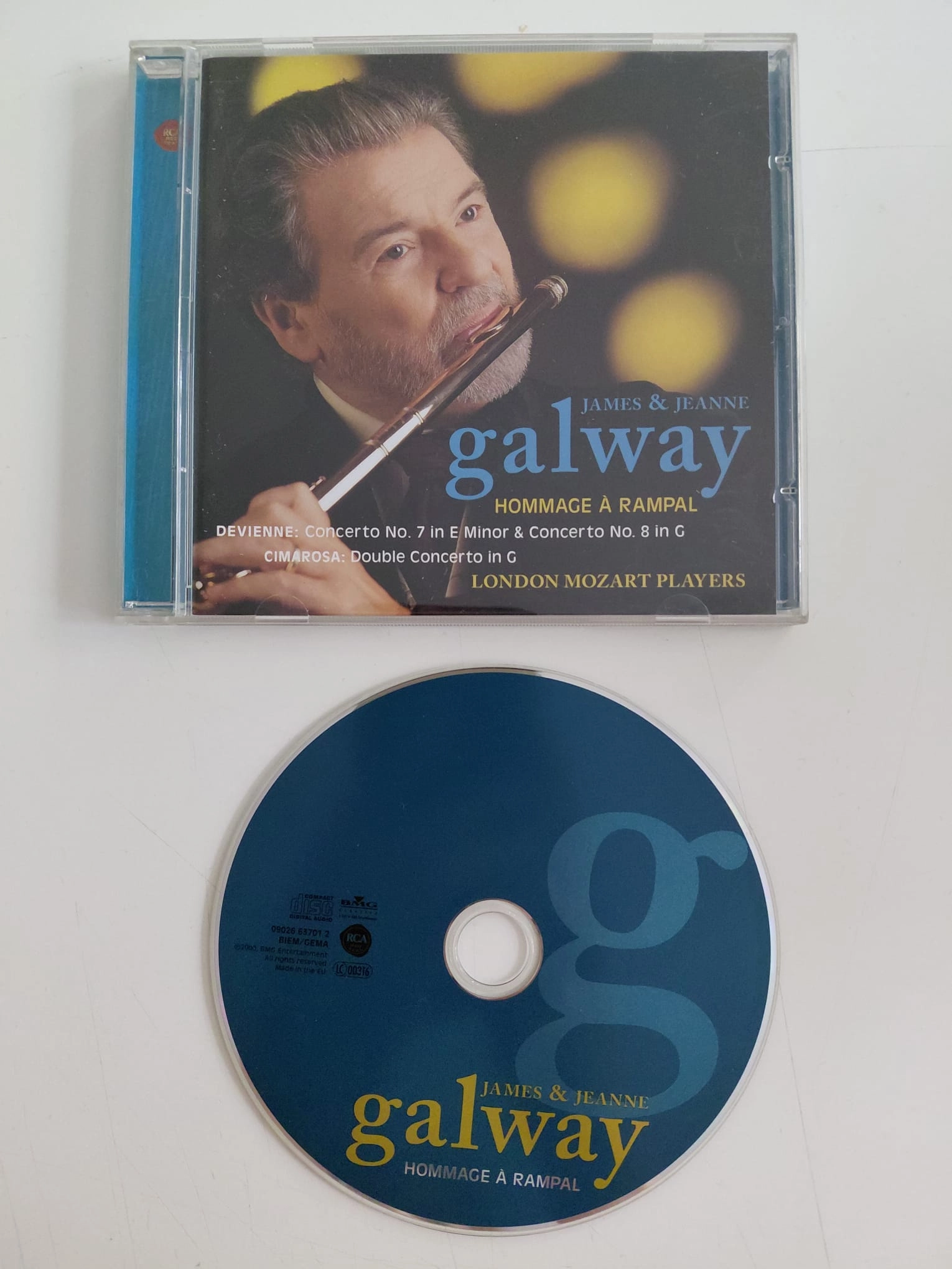 James & Jeanne Galway – Hommage A Rampal - 2001 Avrupa Basım - CD Albüm-2.el