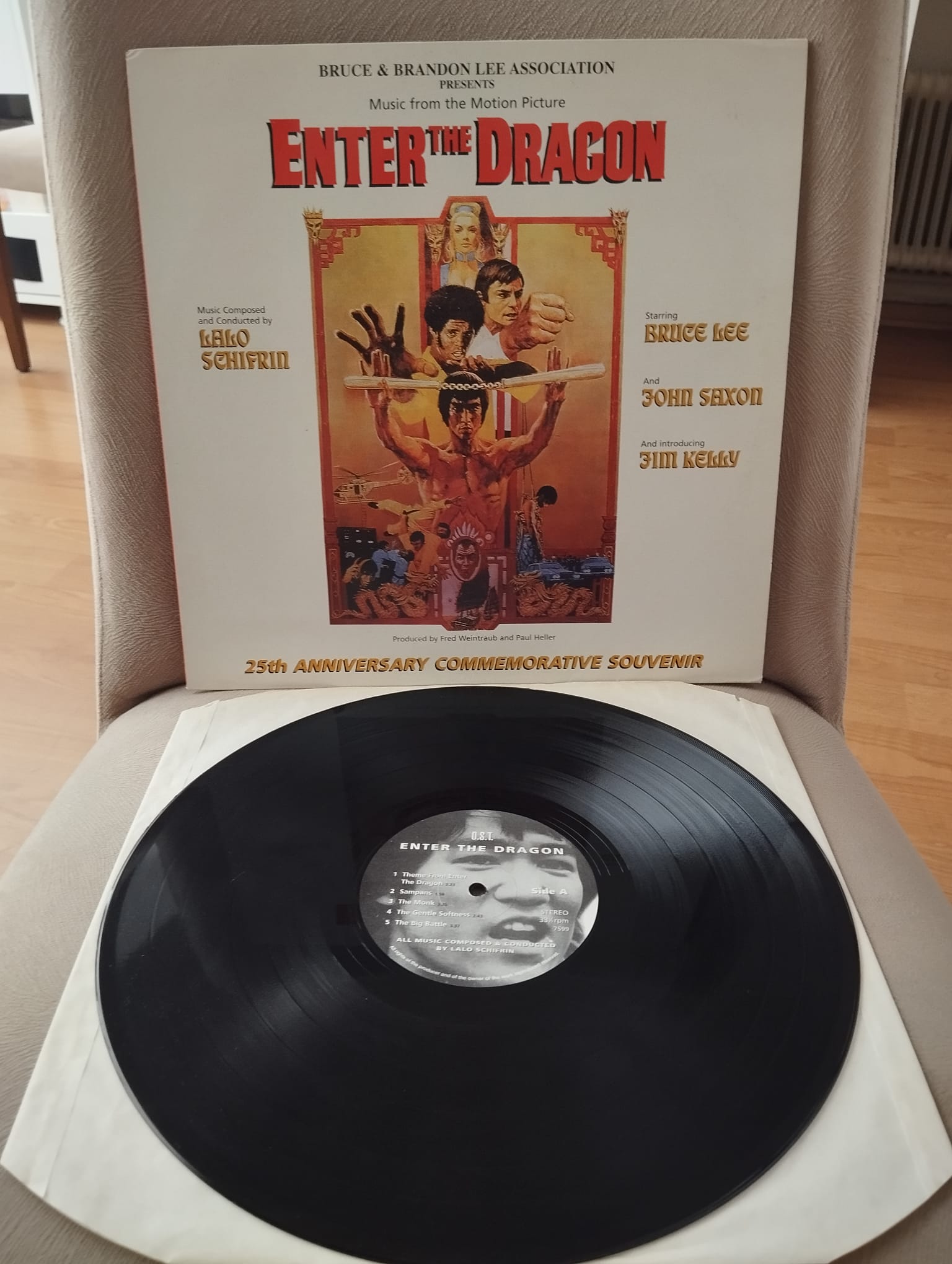 LALO SCHIFRIN - Enter The Dragon / Ejderin 3 Fedaisi - 1998 İngiltere  Basım LP Plak-2.el