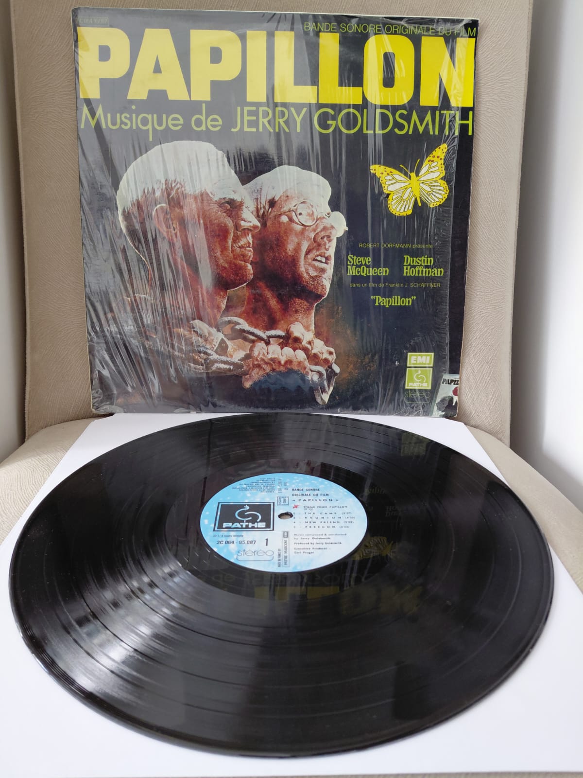 Jerry Goldsmith – Papillon ( Soundtrack) - 1974 Fransa Basım Albüm - LP Plak-2.EL