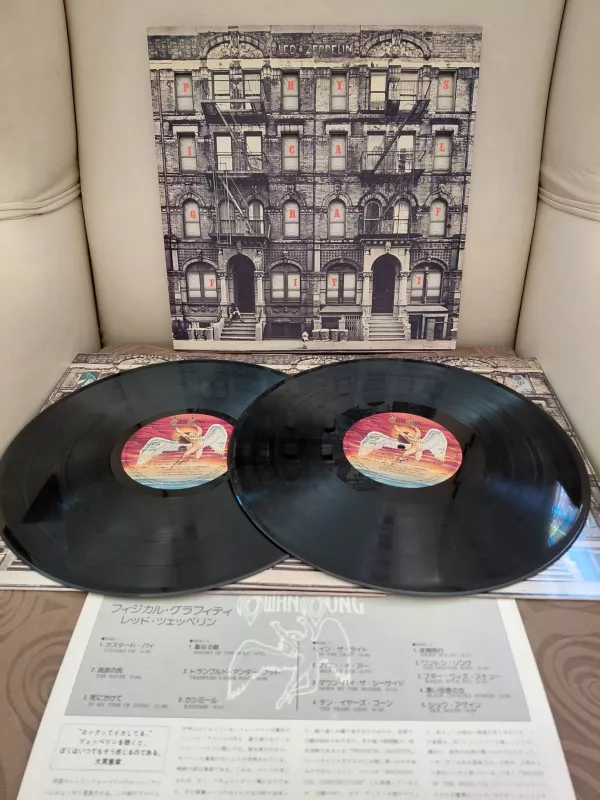 Led Zeppelin - Physical Graffiti - 1975 Japonya Basım 2xLP Plak Albüm-2.el