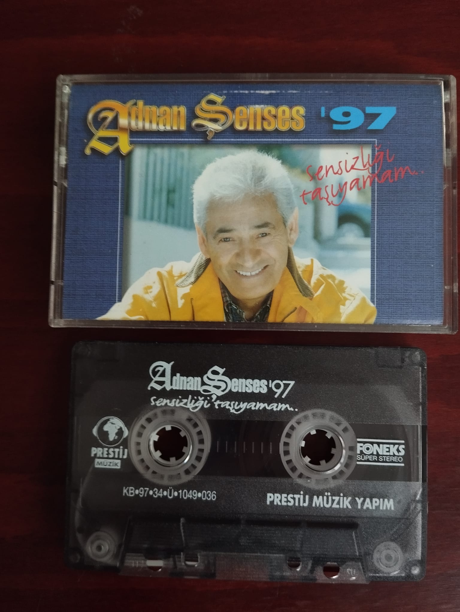 Adnan Şenses - Sensizliği Taşıyamam -  1997 Türkiye Basım  Kaset Albüm-2.EL