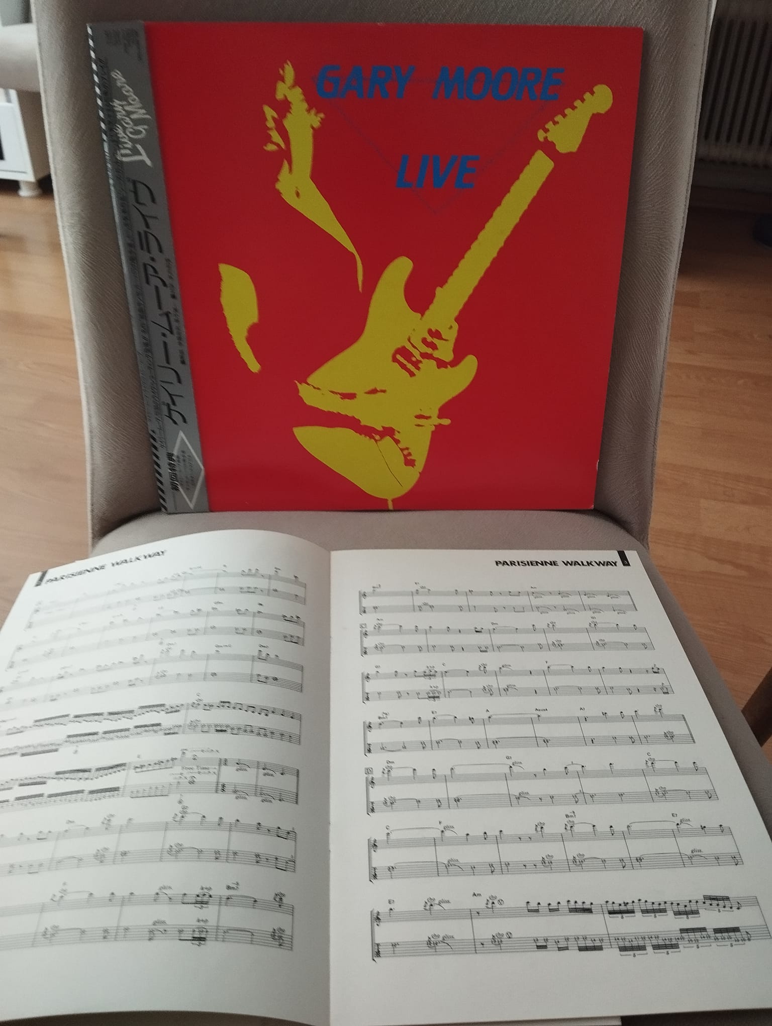 Gary Moore – Live - 1983 Japonya Basım LP Plak- Obi’li (Promo)-2.El