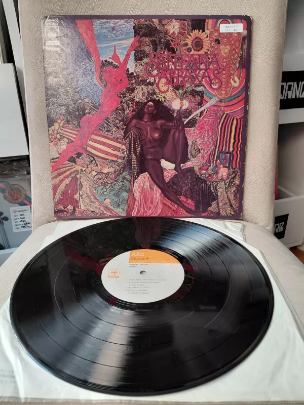 Santana – Abraxas - 1970 Japonya Basım 33 Lük LP Albüm Plak-2.el