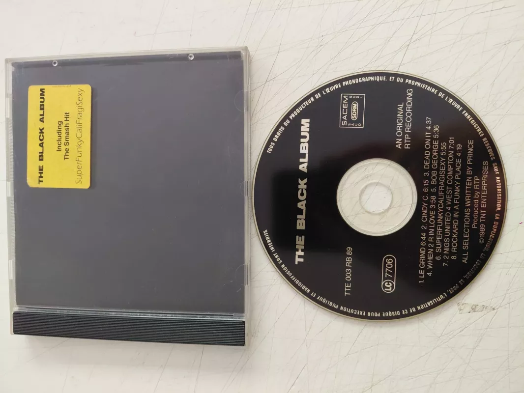 The Black Album - Including The Smash Hit - 1989 Avrupa Basım CD Albüm-2.el