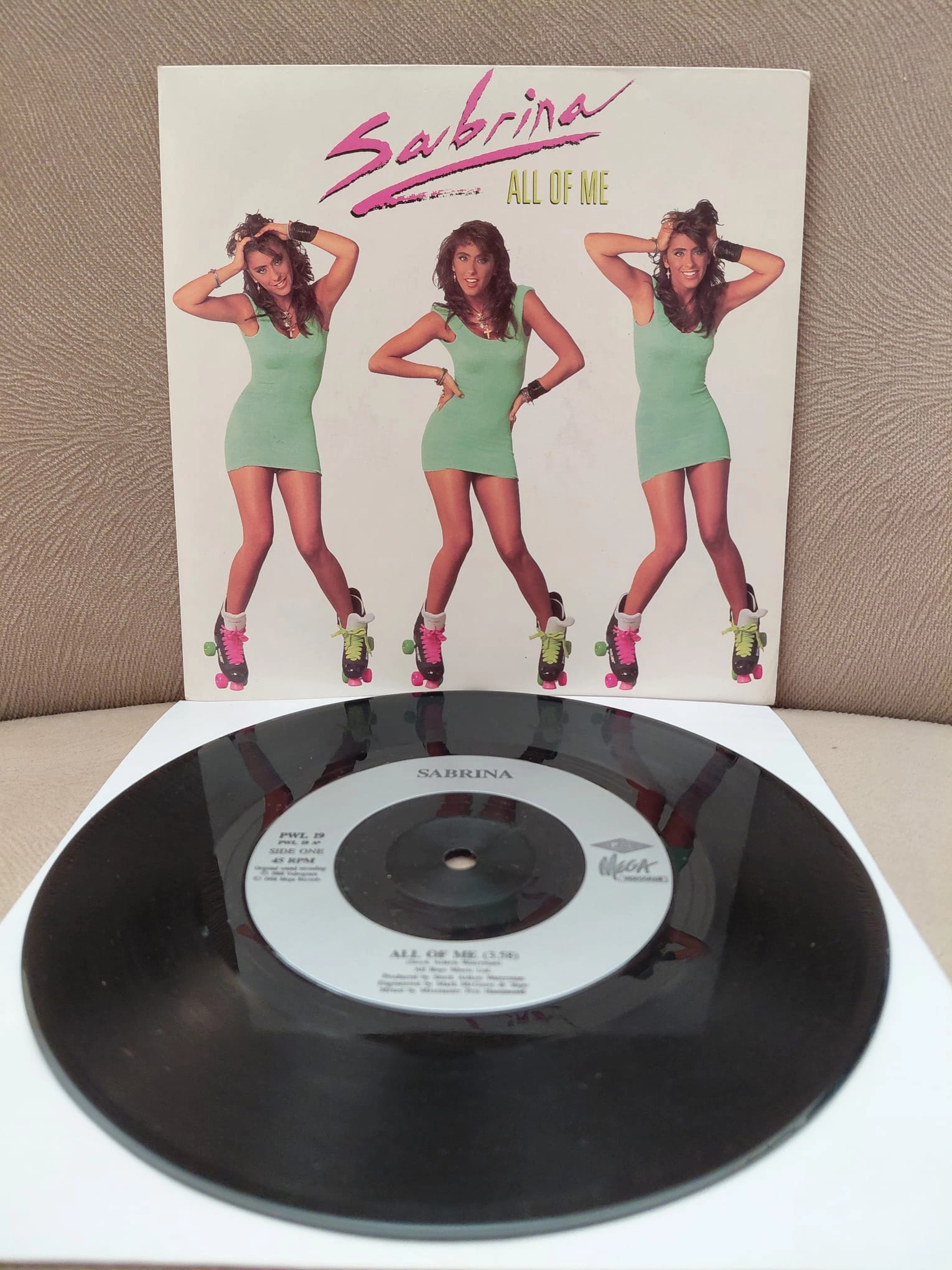 Sabrina  –  All Of Me  -  1988  İngiltere Basım 45’lik  Plak