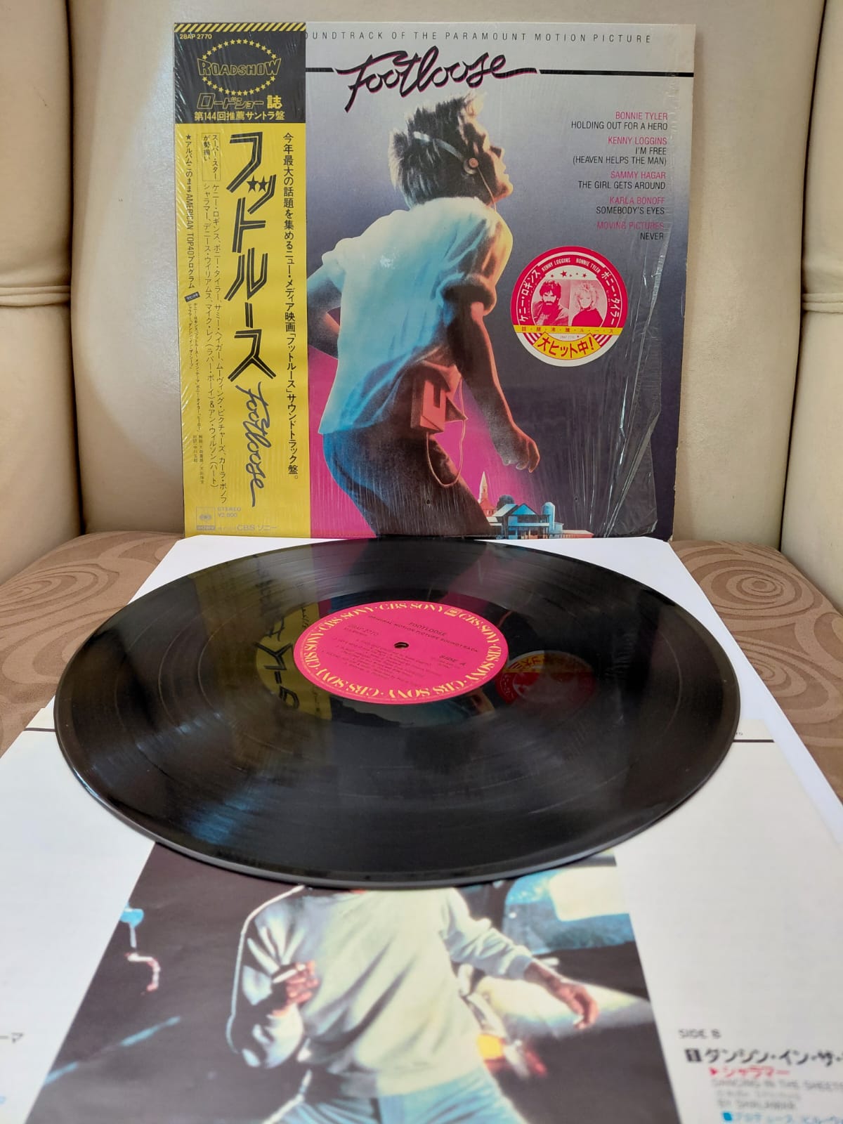 Footloose (Soundtrack) - 1984 Japonya Basım LP Plak - Obi’li -2.el