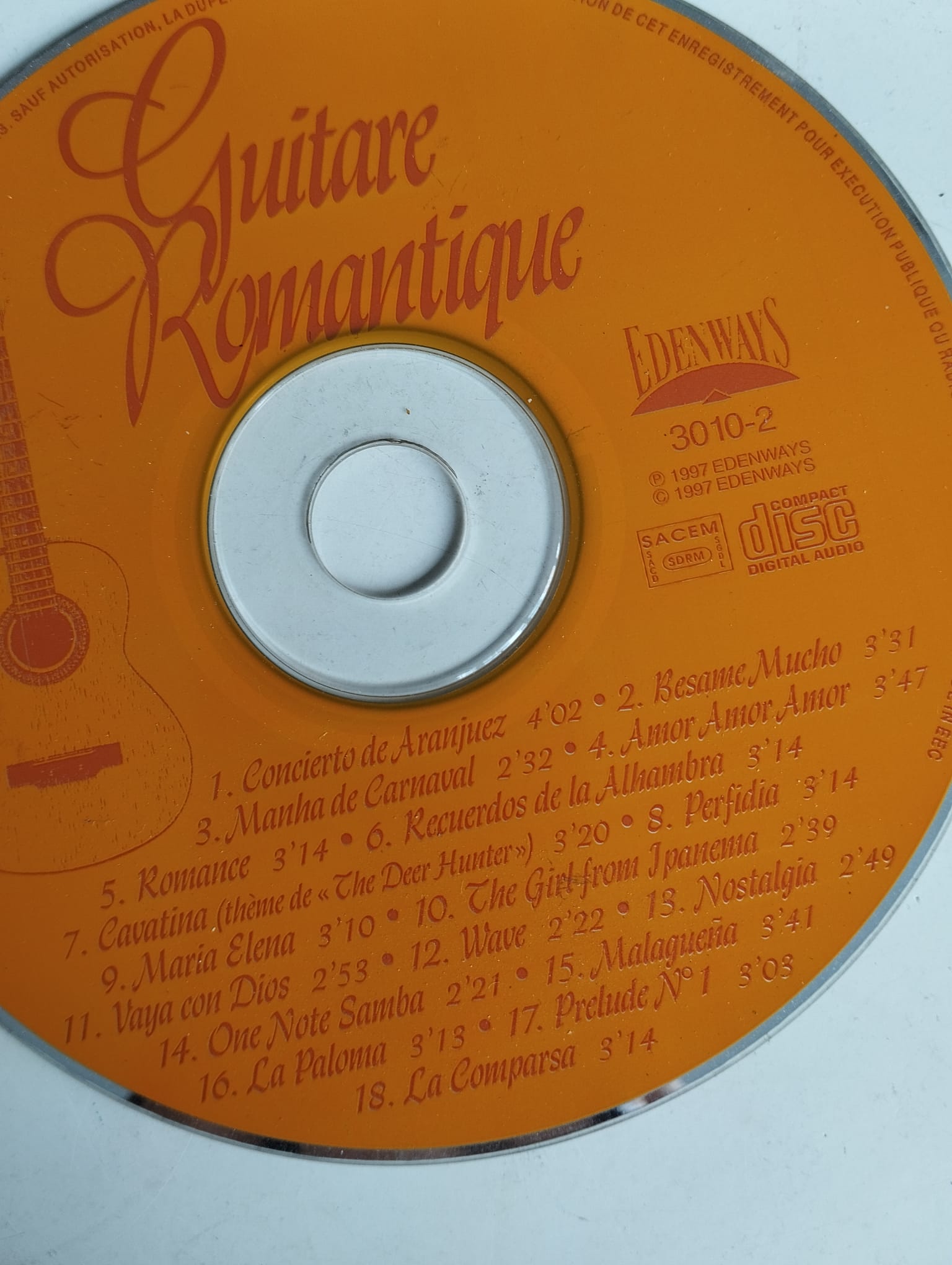 Guitare Romantique - Concierto de Aranjuez  –  Avrupa Basım  2. El CD Albüm