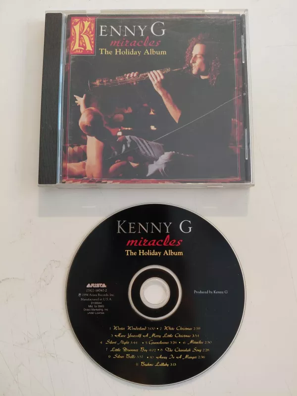 Kenny G – Miracles - The Holiday Album – 1994 USA - CD Albüm-2.el