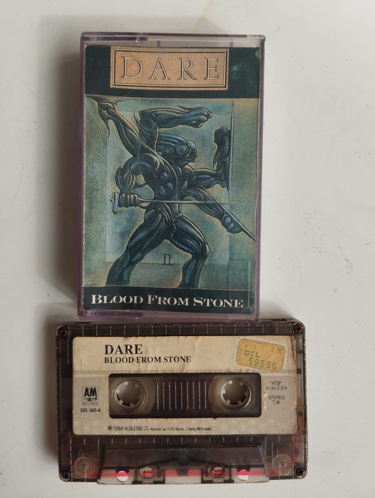 DARE - Blood From Stone - 1991 Türkiye Basım 2. El Kaset Albüm