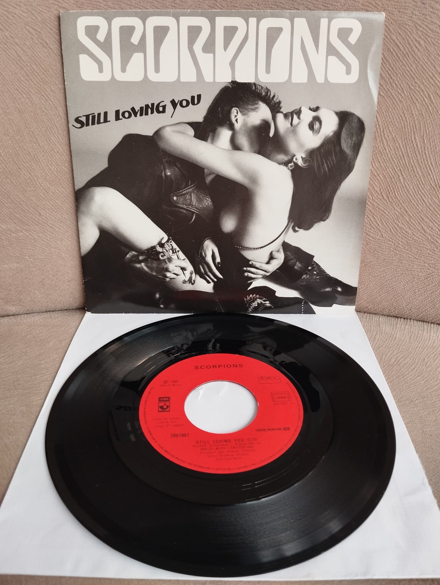SCORPIONS  - Still Loving You - 1984  Fransa  Basım 45 LİK PLAK - 2. El