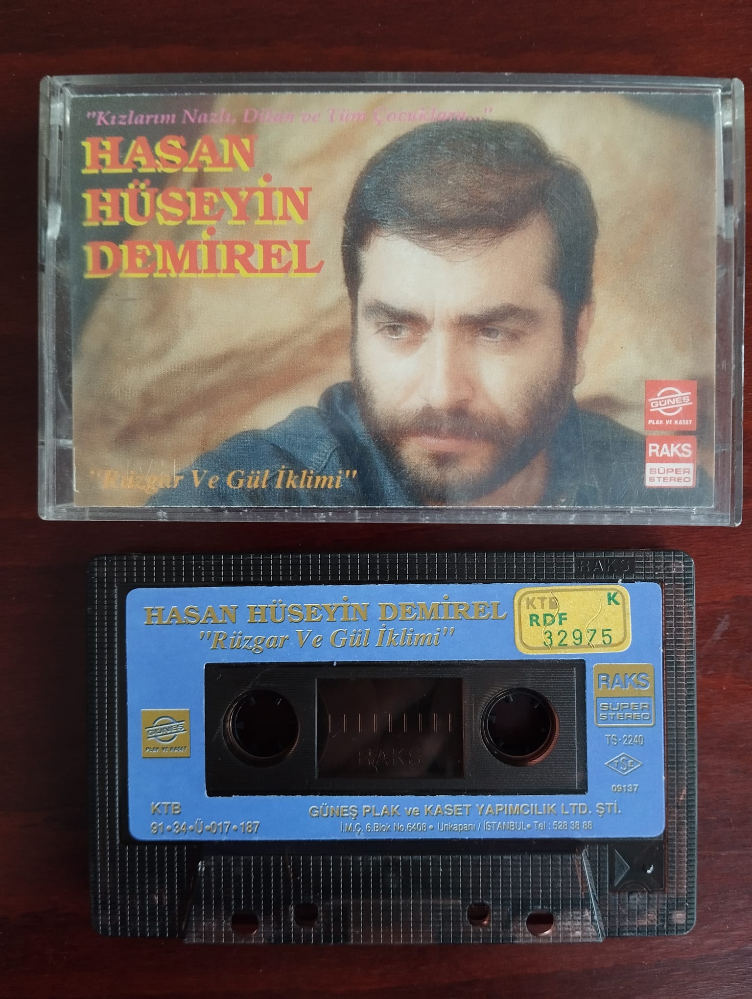 Hasan Hüseyin Demirel - Rüzgar ve Gül İklimi - 1991 Türkiye Basım 2. El Kaset Albüm ( Sarı bandrol)