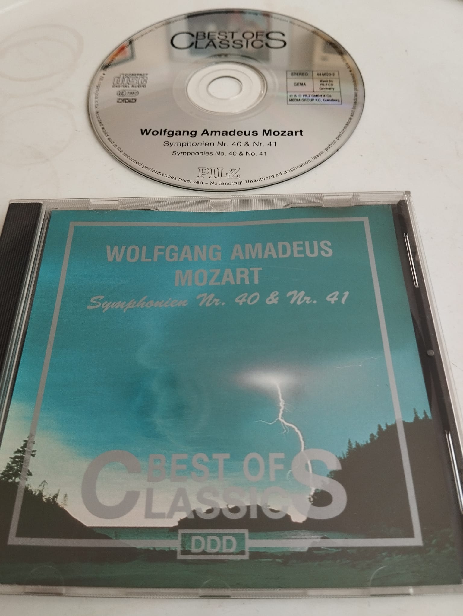 W. Amadeus Mozart – Symphonien Nr. 40 & Nr. 41 – 2003 Avrupa Basım - 2. El CD Albüm
