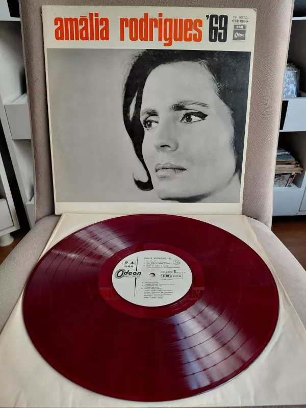 Amália Rodrigues – ’69 - 1969 Japonya Basım Albüm LP Plak /Kırmızı Renk-2.el