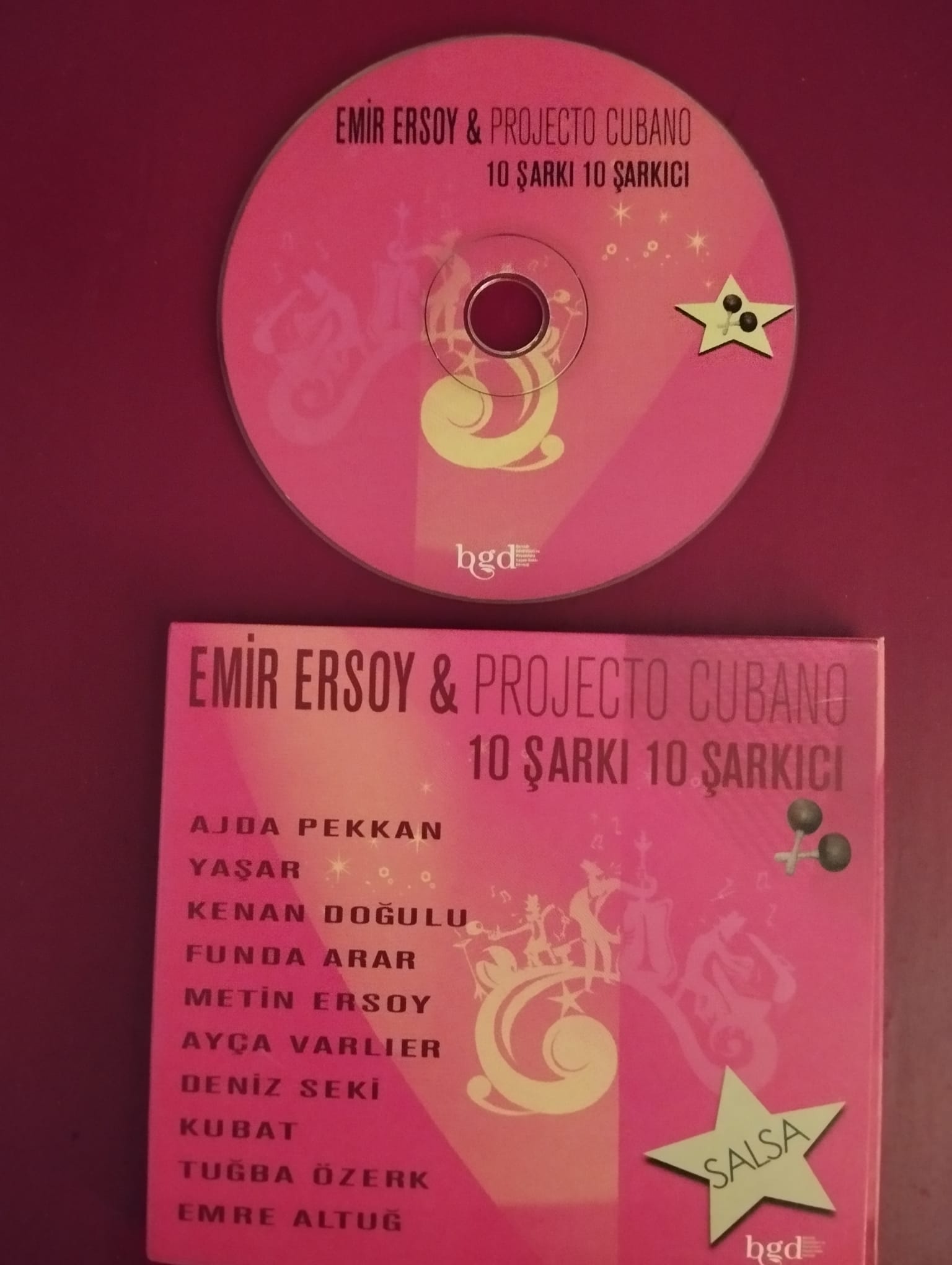 Emir Ersoy & Projecto Cubano – 10 Şarkı 10 Şarkıcı - 2010 Türkiye Basım CD Albüm-2.El