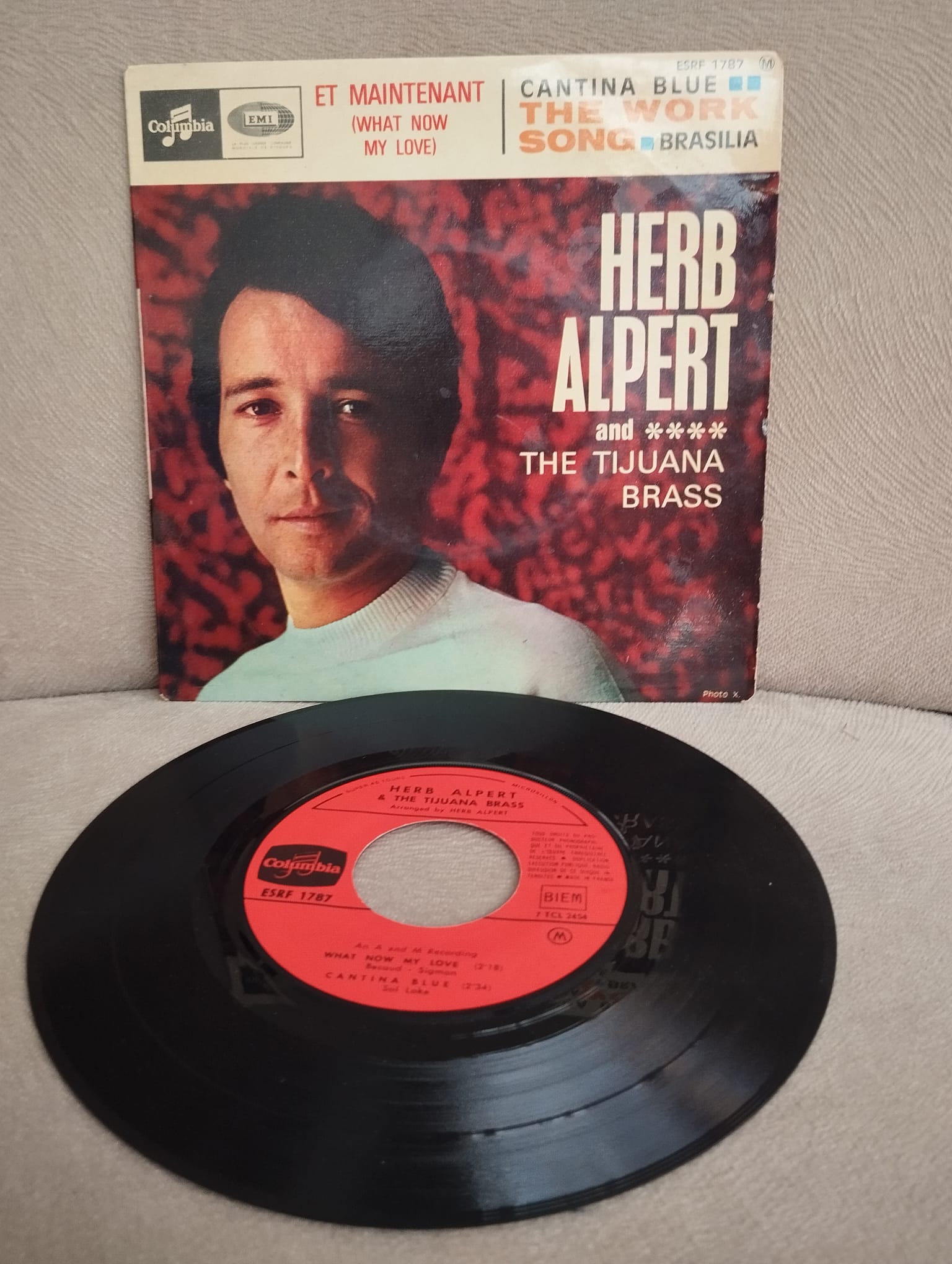 Herb Alpert And The Tijuana Brass–Et Maintenant(What Now My Love)-1966 Fransa Basım 45 LİK EP PLAK