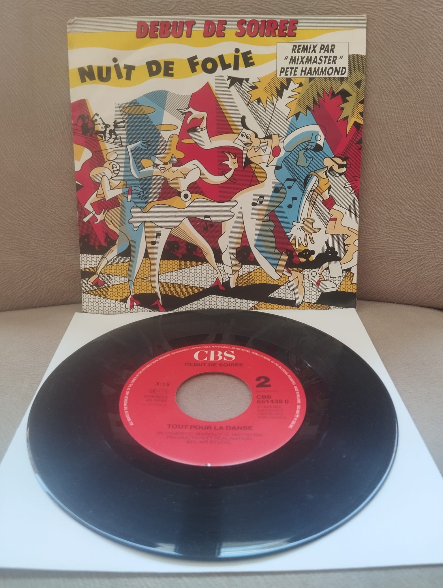 Debut De Soiree – Nuit De Folie (Remix ) - 1988 Hollanda Basım 45’lik Plak-2.el