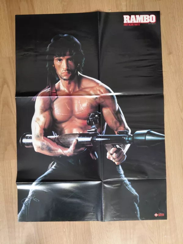 Rambo: First Blood Part II (Soundtrack) -1985 Japonya Basım LP Plak - Obi’li/Posterli-2.el