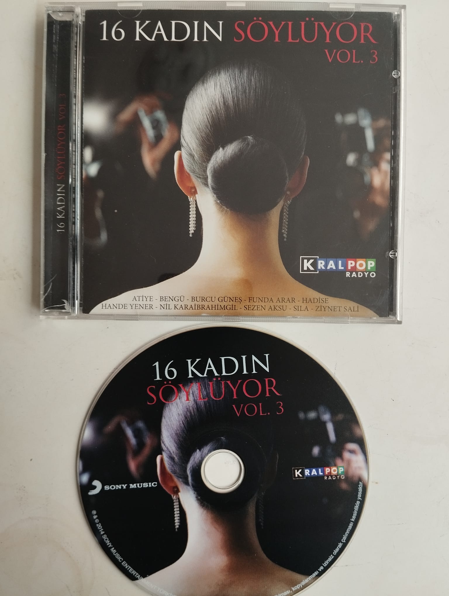 16 Kadın Söylüyor Vol. 3 - 2014 Türkiye Basım 2. El  CD Albüm
