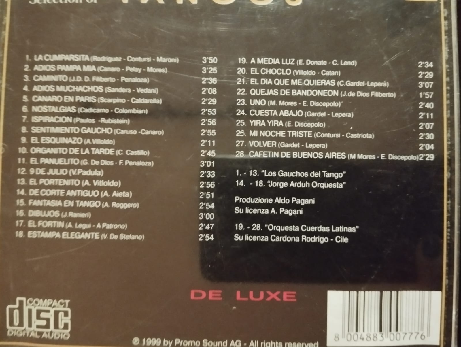 Selection Of Tangos - 1996 Avrupa Basım 2. El CD Albüm