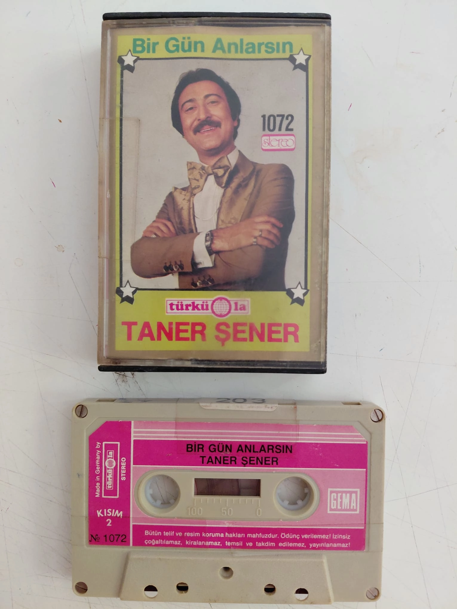 Taner Şener – Bir Gün Anlarsın - Almanya Basım Kaset Albüm/Türküola-2.el