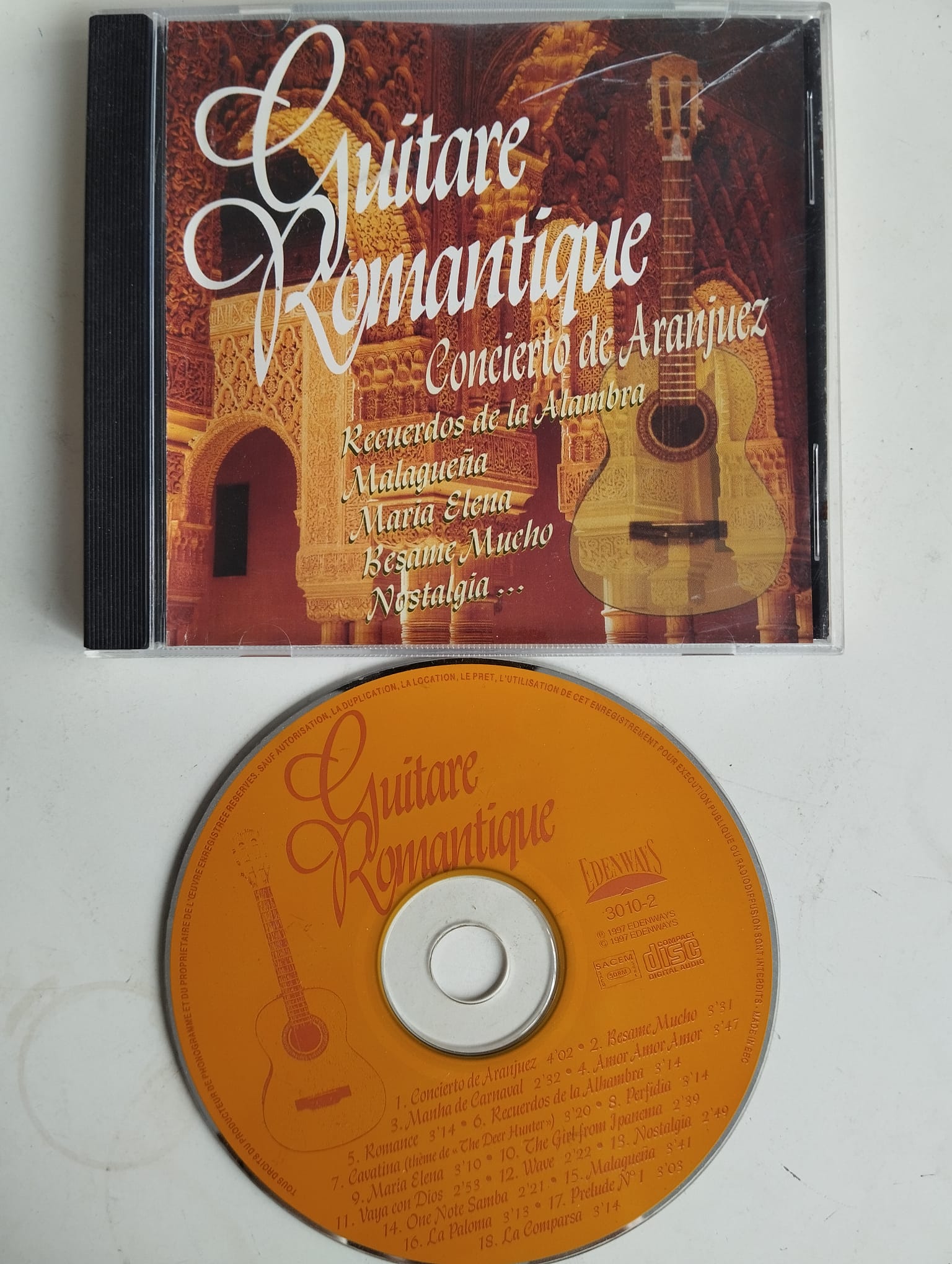 Guitare Romantique - Concierto de Aranjuez  –  Avrupa Basım  2. El CD Albüm