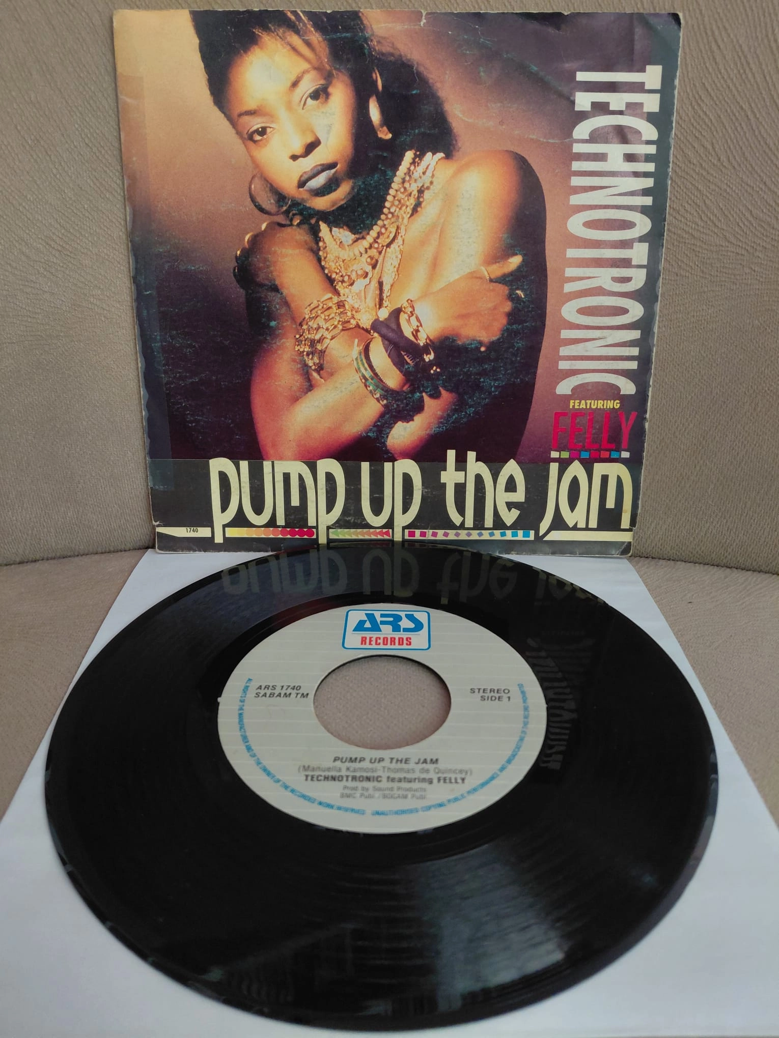 Technotronic Featuring Felly  – Pump Up The Jam  - 1989  Belçika Basım 45’lik  Plak
