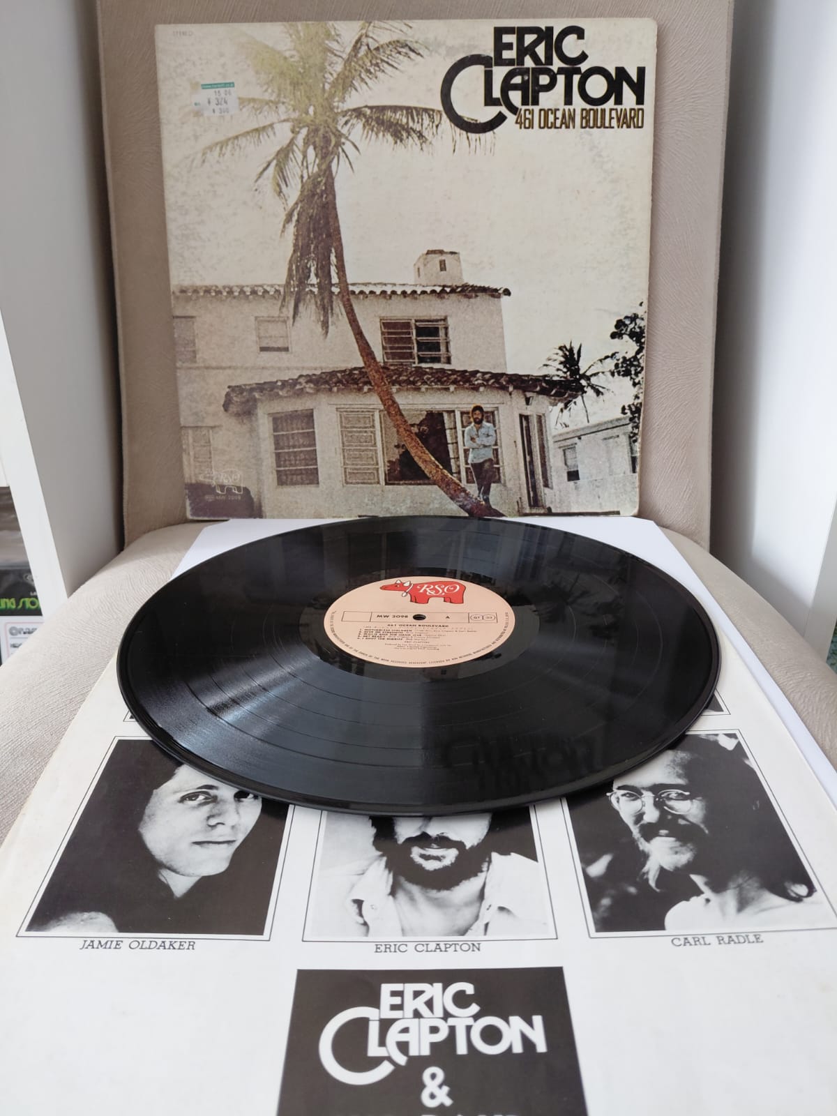 ERIC CLAPTON  - 461 Ocean Boulevard - 1974 Japonya Basım -  LP Plak Albüm-2.el