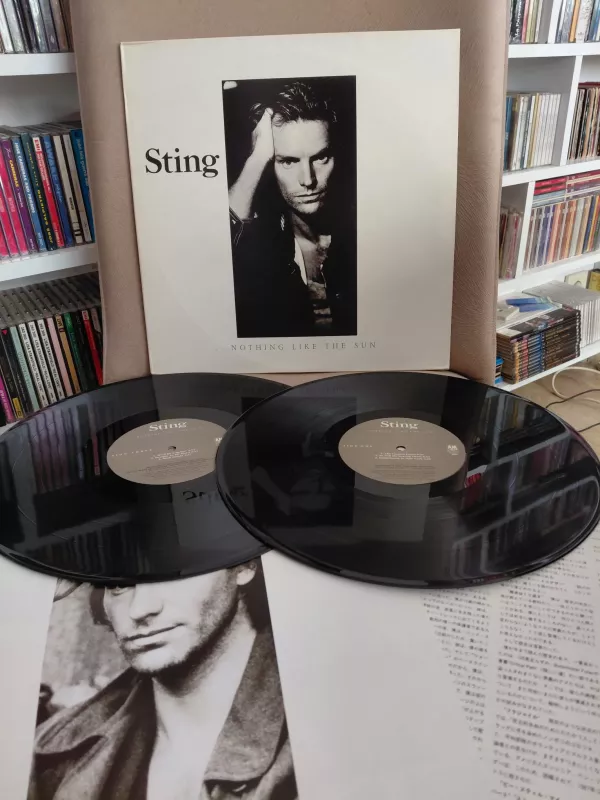 STING - Nothing Like The Sun - 1987 Japonya Basım 2xLP Plak Albüm-2.EL