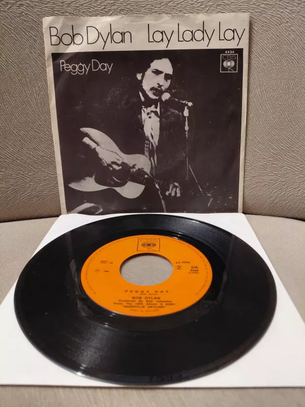 Bob Dylan  – Lay Lady Lay  - 1969 Hollanda Basım 45lik Plak-2.el
