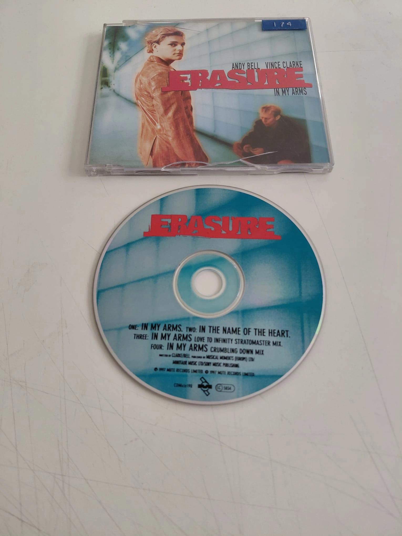 Erasure  – In My Arms - 1997  İngiltere Basım - CD, Single-2.el