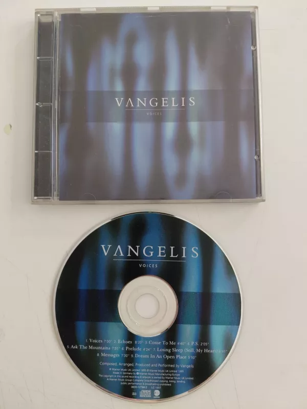 Vangelis ‎ – Voices - 1995  Avrupa  Basım - CD Albüm-2.el