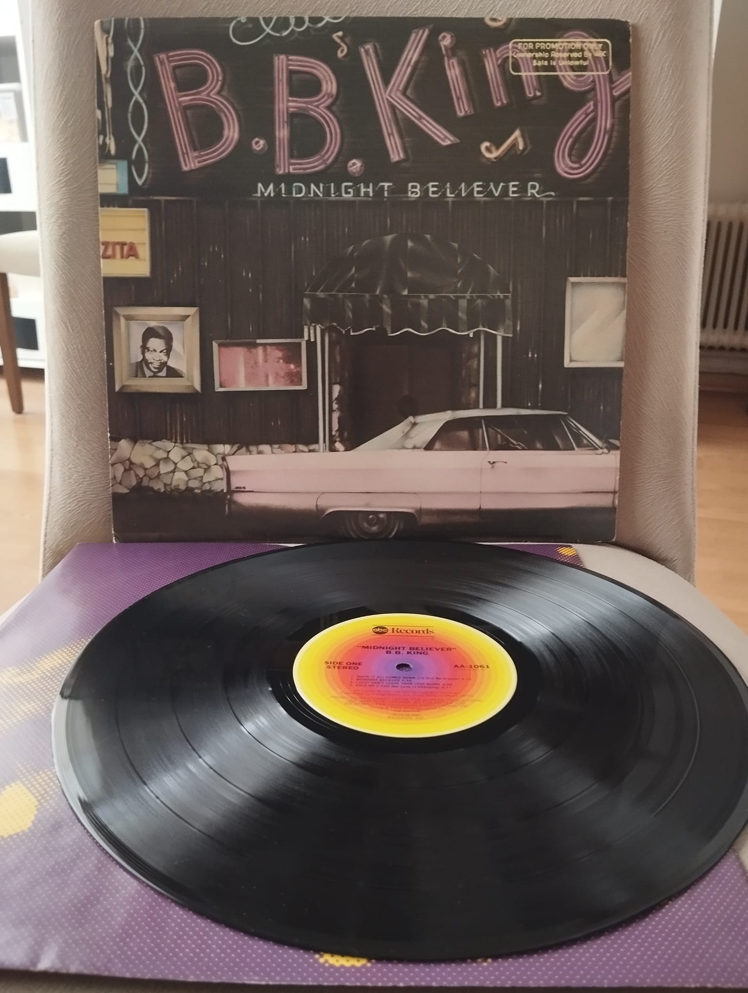B.B. King – Midnight Believer - 1978 USA Basım LP Plak - (Promo)-2.El