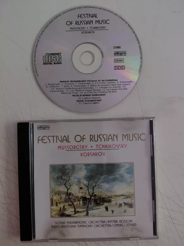 Modest Mussorgsky, Rimsky-Korsakov, Tchaikovsky – Festival Of Russian Music - CD - 2.el