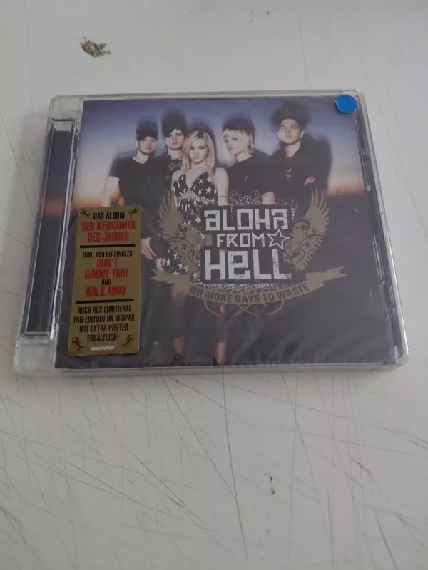 Aloha From Hell – No More Days To Waste - 2009 Almanya Basım  CD Albüm/Açılmamış Ambalajlı