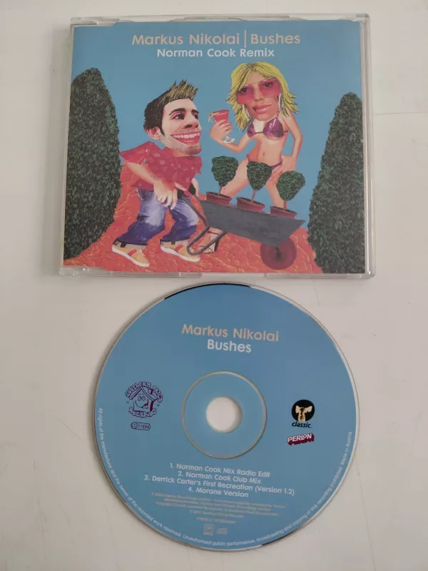 Markus Nikolai  – Bushes - Norman Cook Remix - 2001  Avrupa Basım - CD, Single-2.el