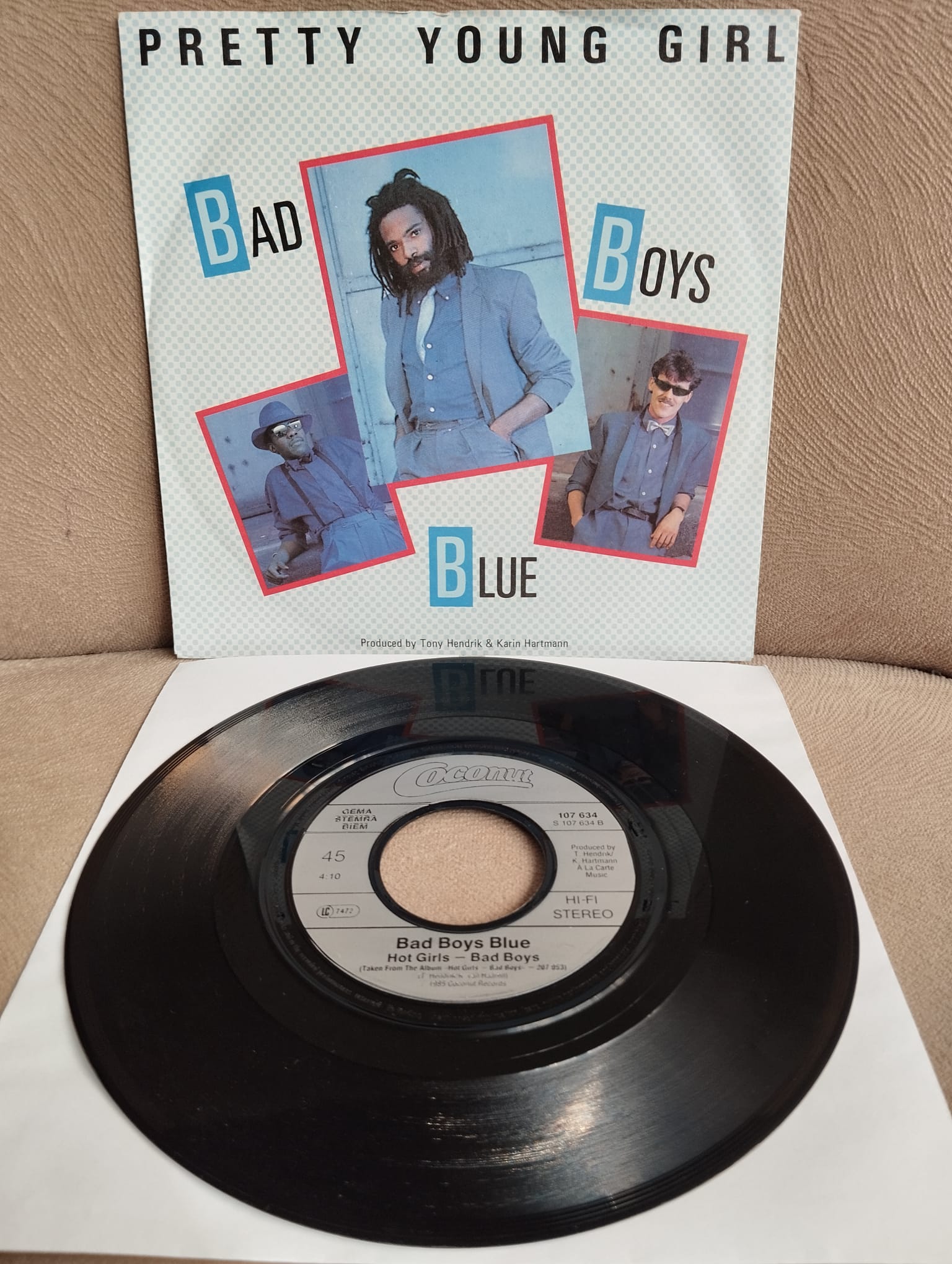 Bad Boys Blue – Pretty Young Girl -  1985 Almanya Basım 45 lik Plak