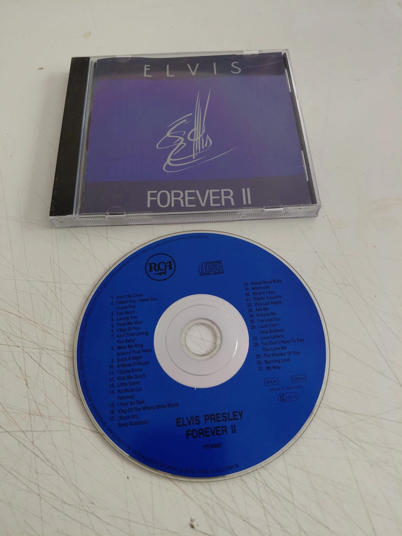 Elvis Presley – Elvis Forever II  -  1992  Almanya Basım CD Albüm-2.el