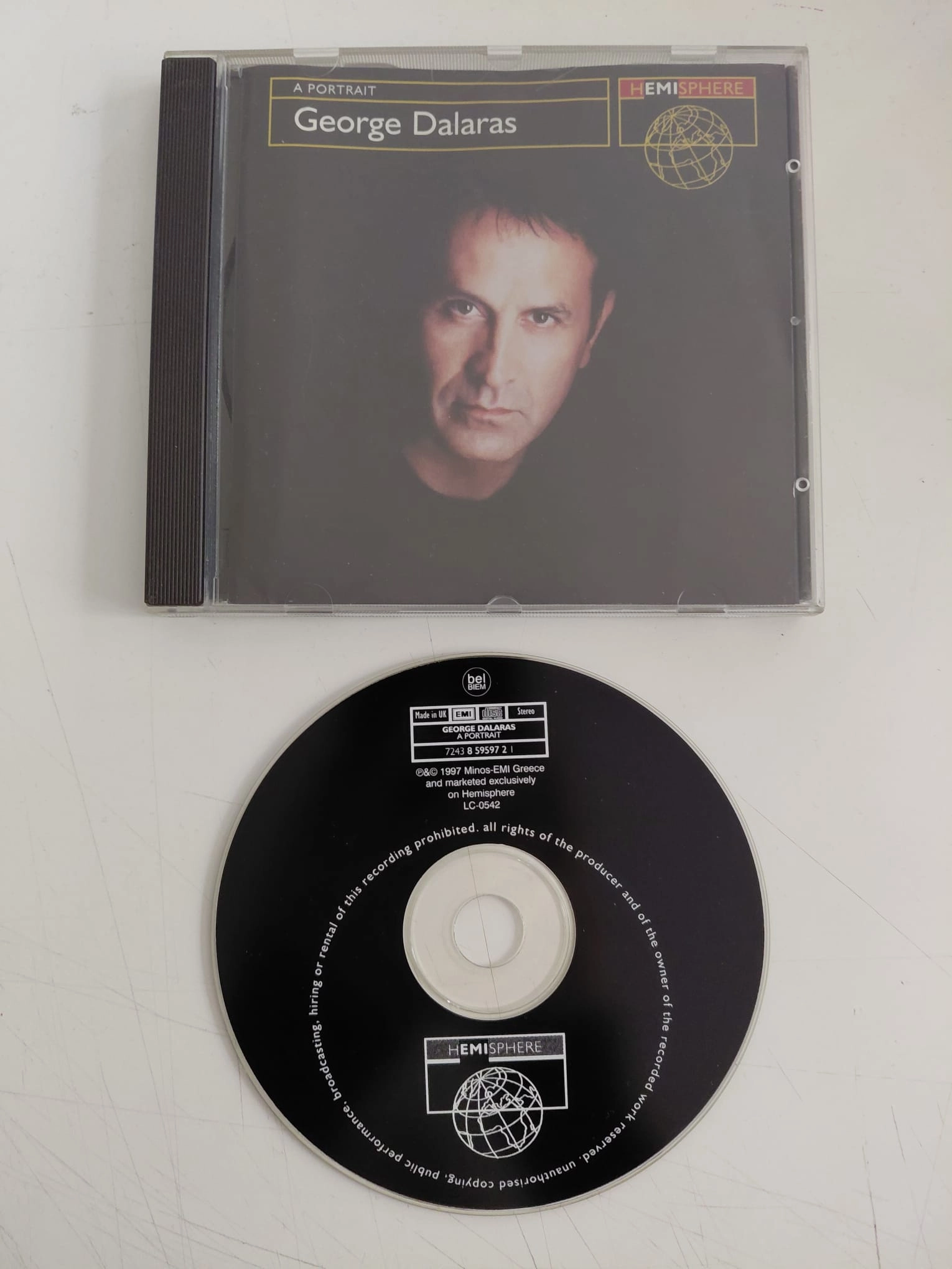 George Dalaras  – A Portrait - 1997  Avrupa Basım CD Albüm-2.el