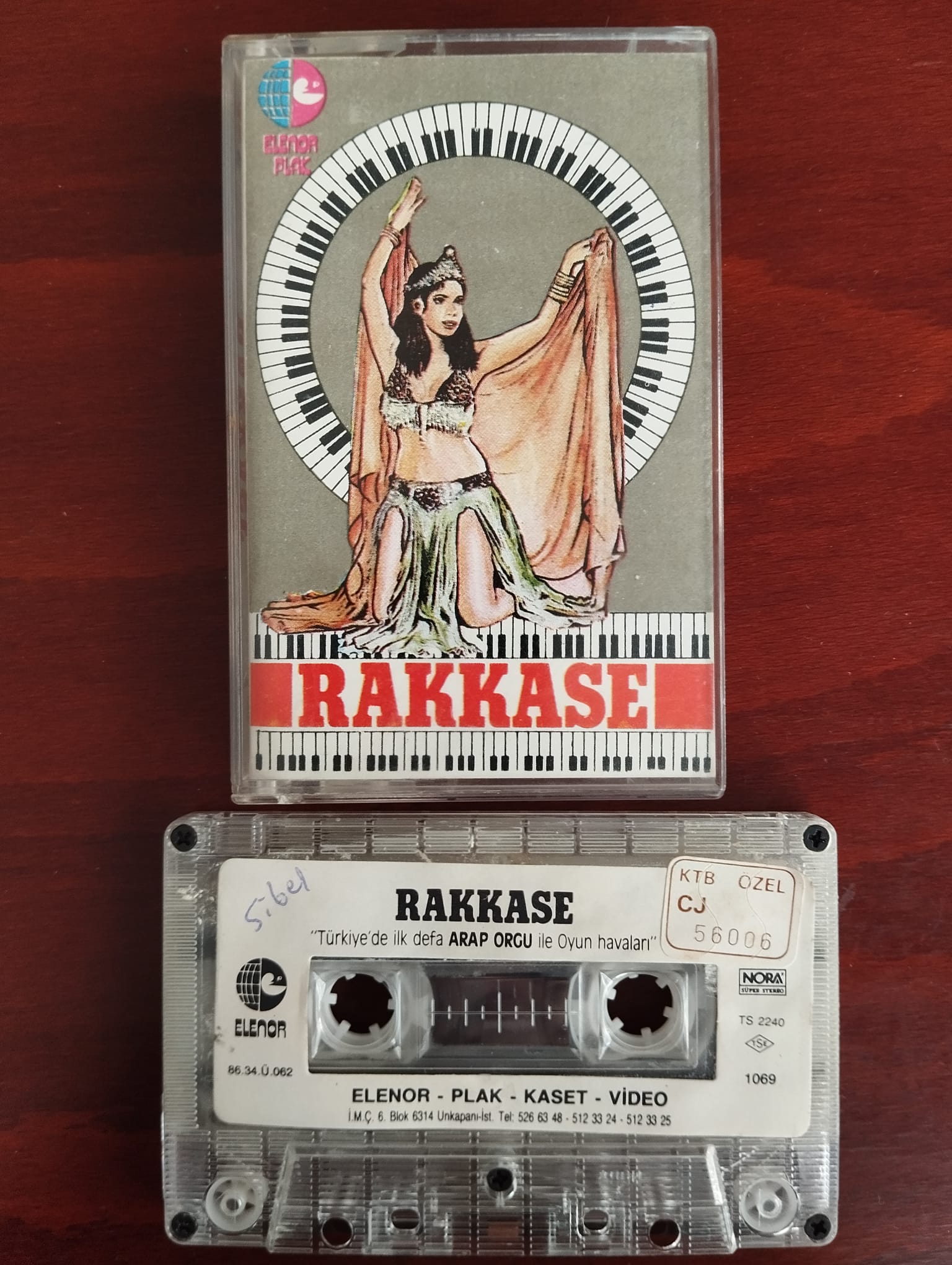 RAKKASE – Arap Orgu ile Oyun Havaları  - Türkiye Basım 2. El Kaset Albüm